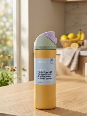 "NWT Owala 24 oz FreeSip Stainless Steel Water Bottle -